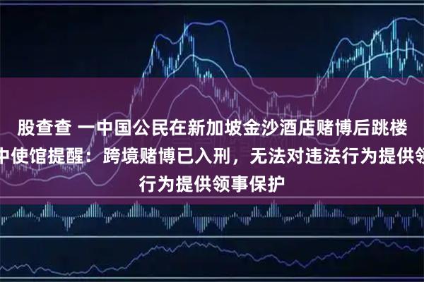 股查查 一中国公民在新加坡金沙酒店赌博后跳楼身亡！中使馆提醒：跨境赌博已入刑，无法对违法行为提供领事保护
